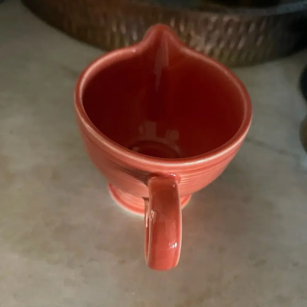vintage 97' Fiesta ware persimmon creamer vintage